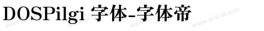DOSPilgi 字体字体转换